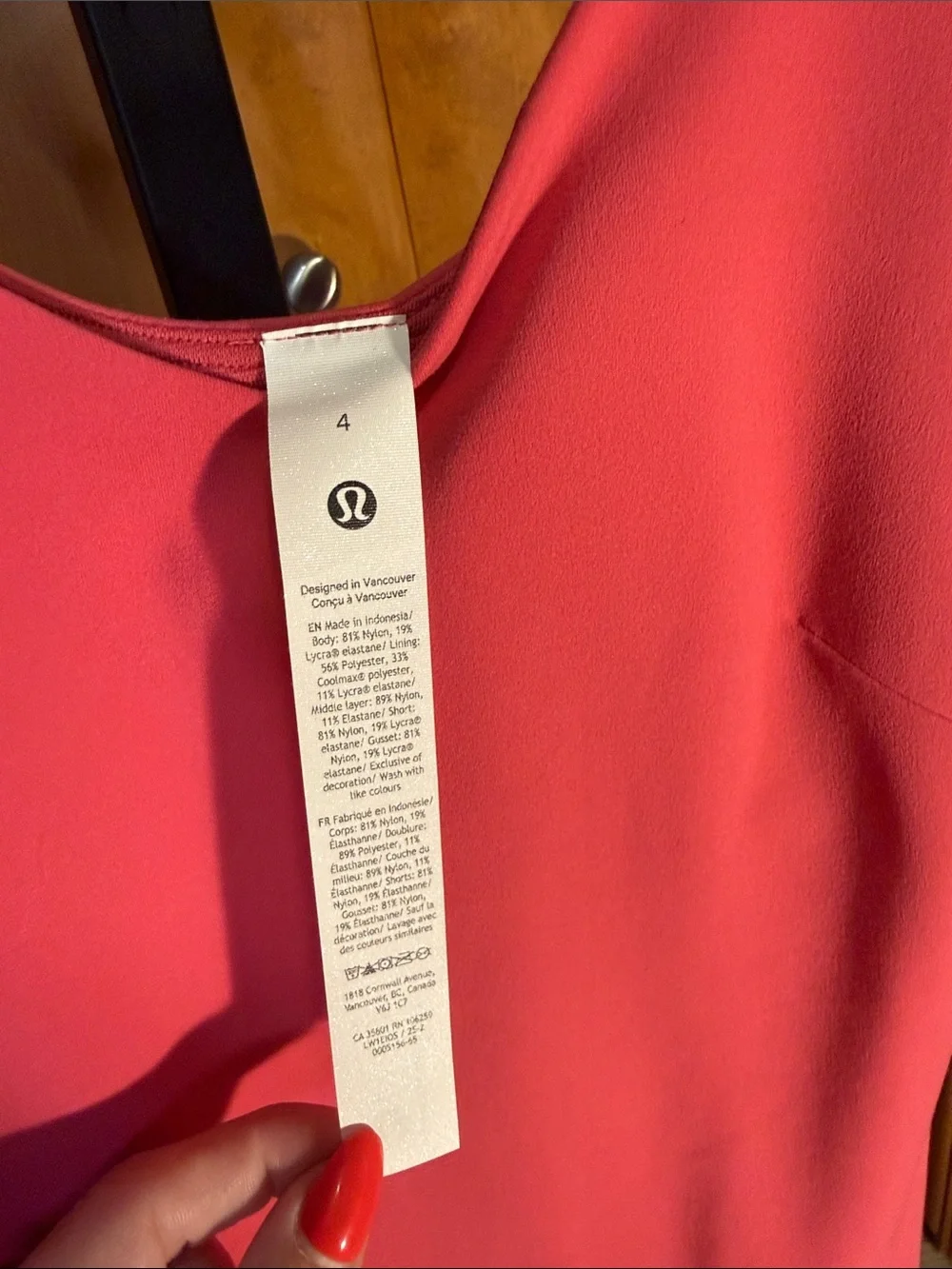 NWT Lululemon Align Dress Size 4 Raspberry Coulis Nulu Built In Shorts